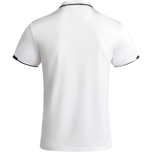 Tamil rvid ujj frfi sportpl, white, solid black (T-shirt, pl, kevertszlas, mszlas)